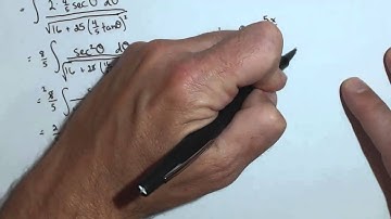 Activity 5.5.3, part c: Calculating Integral with Trig Sub and simplify to Integral Table  Solution