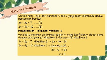 8 5 2 VIDEO SISTEM PERSAMAAN LINIER DUA VARIABEL