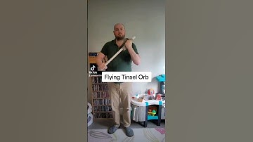 Flying tinsel orb with static electricity #science #stem #experiment #education #stemwithmrn #shorts