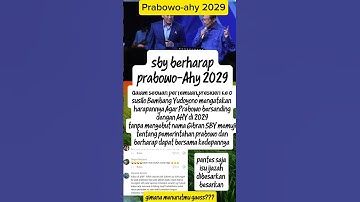 prabowo-AHY 2029.  #prabowo #jokowi #gibran #ahy #sby