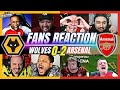 Arsenal fans reaction to wolves 02 arsenal  premier league