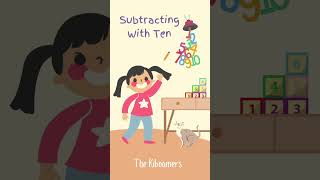 Subtracting With Ten | The Kiboomers #shorts