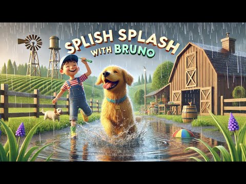 Rainy Day Adventures with Bruno 🌧️ | Splish Splash Farm Fun! 🐾