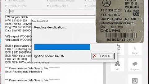 fbs4 Delphi ecu CRD3P.01 not read personalization data and save abrites  plz carefully working