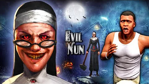 GTA 5 : FRANKLIN travels to EVIL NUN Scary Horror ...