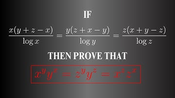 If x(y+z-x)/logx=y(z+x-y)/logy=z(x+y-z)/logz then prove that x^y.y^x=z^y.y^z=x^z.z^x.