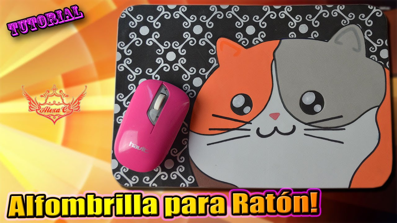 ♥ Tutorial: Alfombrilla para Ratón con Gatito Kawaii de Goma Eva/Foamy ♥ -  YouTube