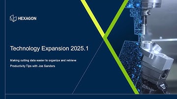 EDGECAM tech tip - Technology Expansion 2025 1