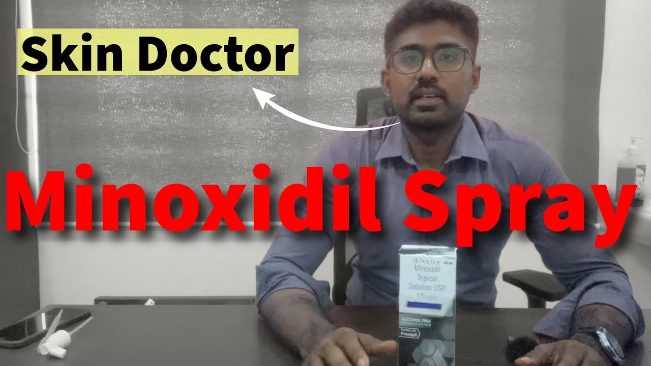 Minoxidil Topical Solution Application [Spray Method]💧🧴💆‍♂️