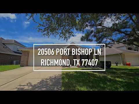 20506 Port Bishop Ln, Richmond, TX home video tour