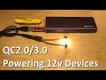 Using Quick Charge 3.0 to Power 12 Volt Devices - 12v Solar Shed