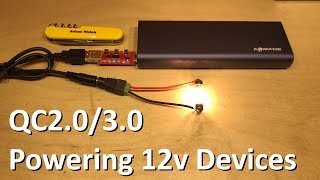 Using Quick Charge 3.0 to Power 12 Volt Devices - 12v Solar Shed