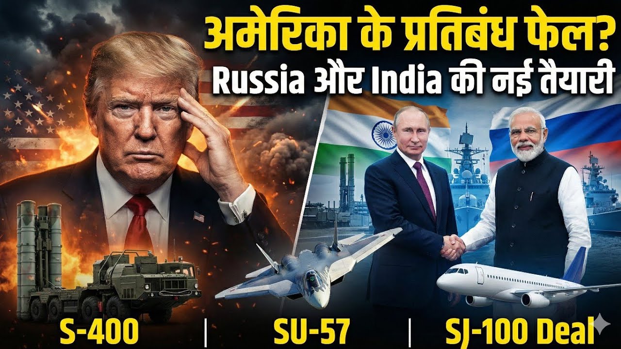 India Russia Defence Deal | S-400, Su-57 & US Sanctions Explained | Geopolitics Hindi