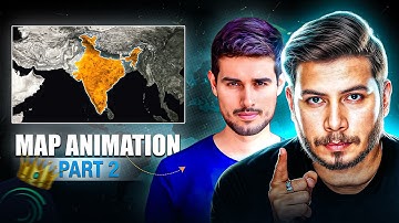 Outline Map Animation Like @dhruvrathee in Alight Motion