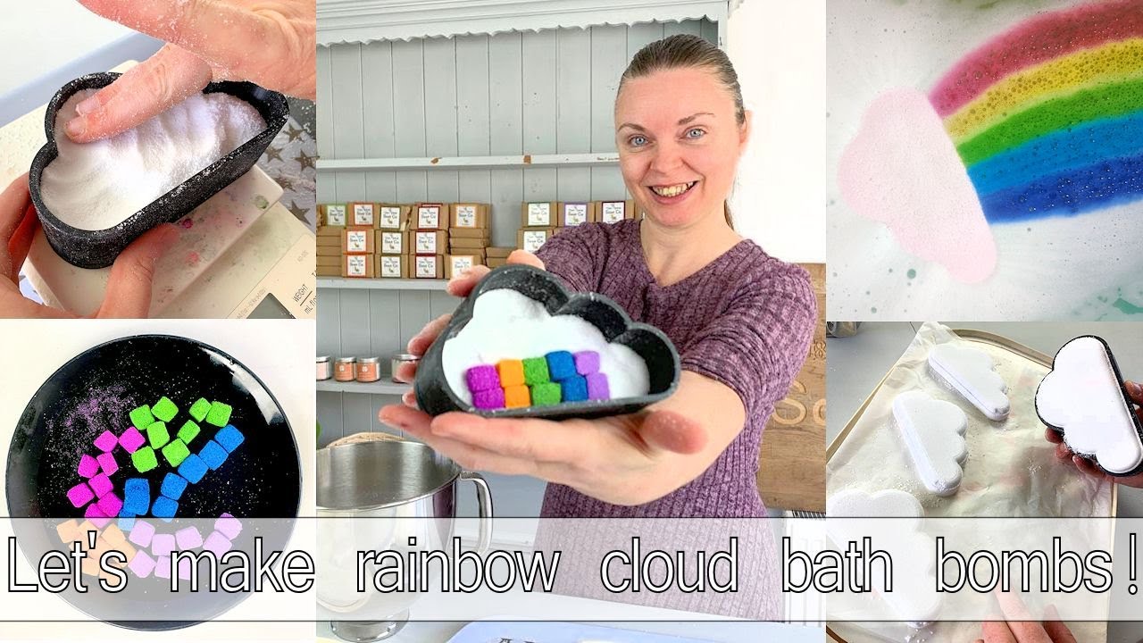 DIY Hidden Rainbow Bath Bomb + review liquid soap dye - The Makeup