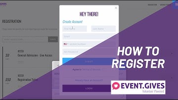Event Gives- How to Register