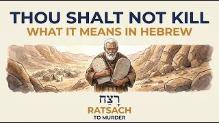 Details Thou Shalt Not Kill. It's Not What You Think. Exodus 20.13 Guide