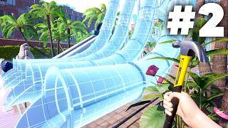 Waterpark Simulator 1.0 Gameplay Walkthrough Part 2 - BIG UPGRADES