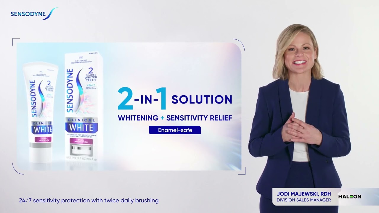Sensodyne Clinical White Toothpaste Educational Video Trailer | Clinical Story