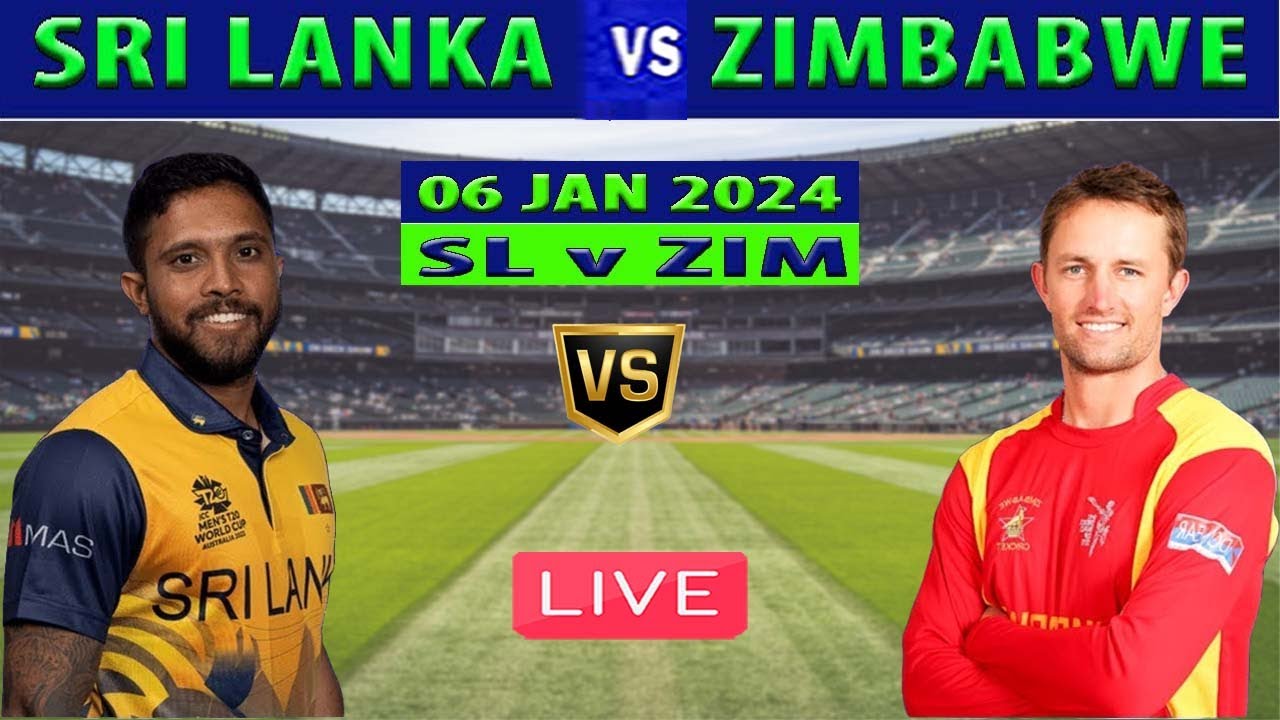 Live Sri Lanka vs Zimbabwe SL vs ZIM 1st ODI Match of Zimbabwe tour of Sri Lanka YouTube