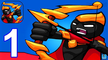 Stick War - Stickman Battle - Gameplay Walkthrough Part 1 Story Mode Levels 1-4 (iOS,Android)
