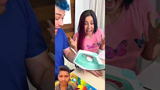 This man burned his wife's hair #funny #shortsvideo