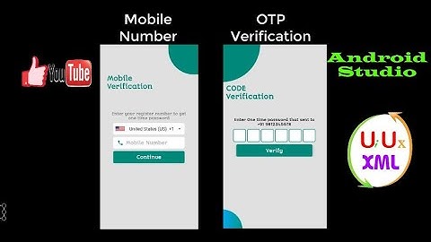 Android Project Create Beautiful Otp Verification UI in Android Studio using XML (full source code)