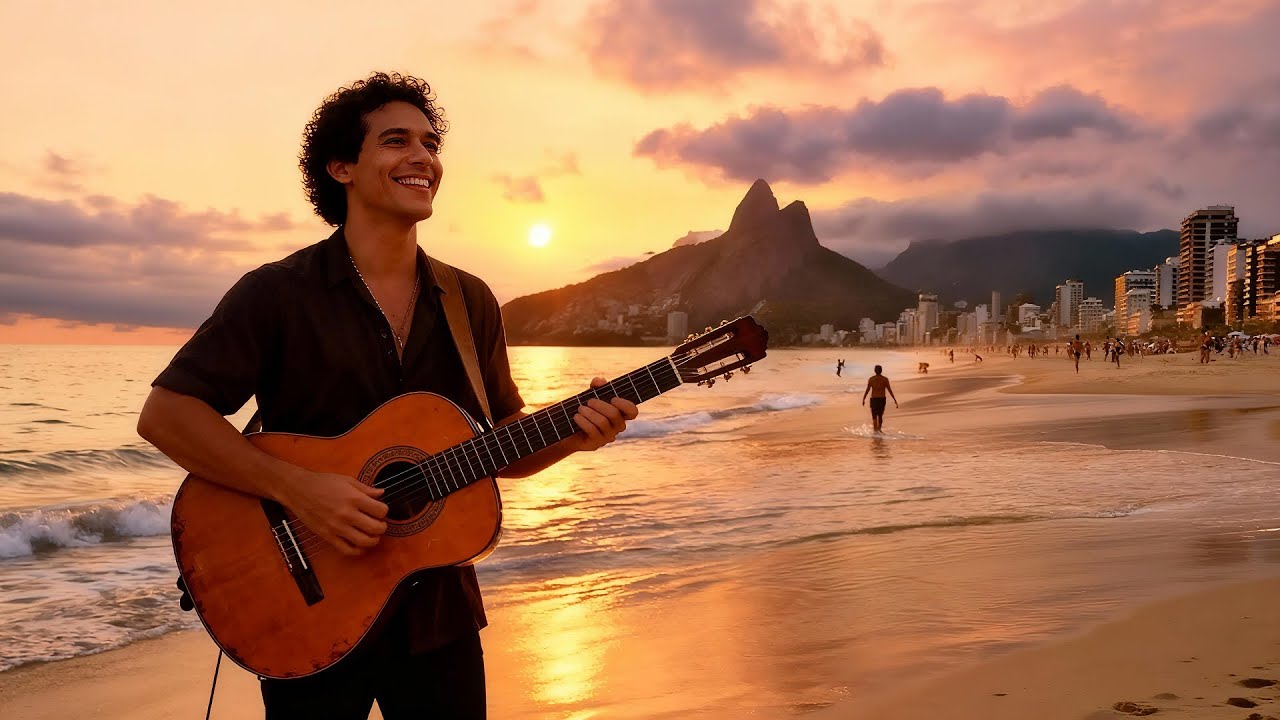 BOSSA NOVA pra se sentir em IPANEMA 1985 | Caminhando pela Orla | Inspirado em TOM JOBIM