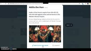 Directions for Week of 4/13 - Middle Ages Flocabulary