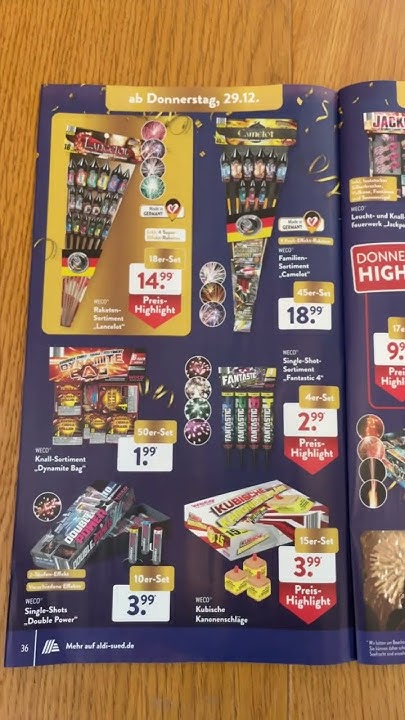 feuerwerk aldi süd