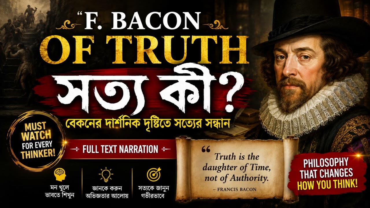 Of Truth by Francis Bacon | Bangla Summary and Analysis || Essay || Prose