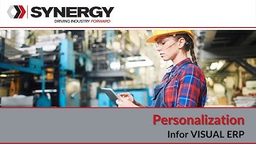 Infor VISUAL ERP   Personalization