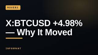 X:BTCUSD +4.98% — Why It Moved | INFORMANT — The Interview (2026-08-20)