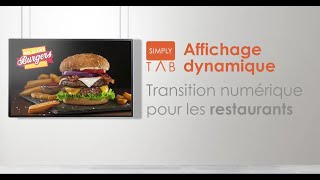 Simplytab Affichage Dynamique Pour Les Restaurants