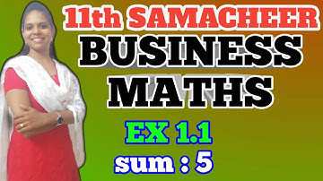T.N 11th Business Maths | Exercise 1.1 Q.No.5 | Applications of Matrices and Determinants........!!!