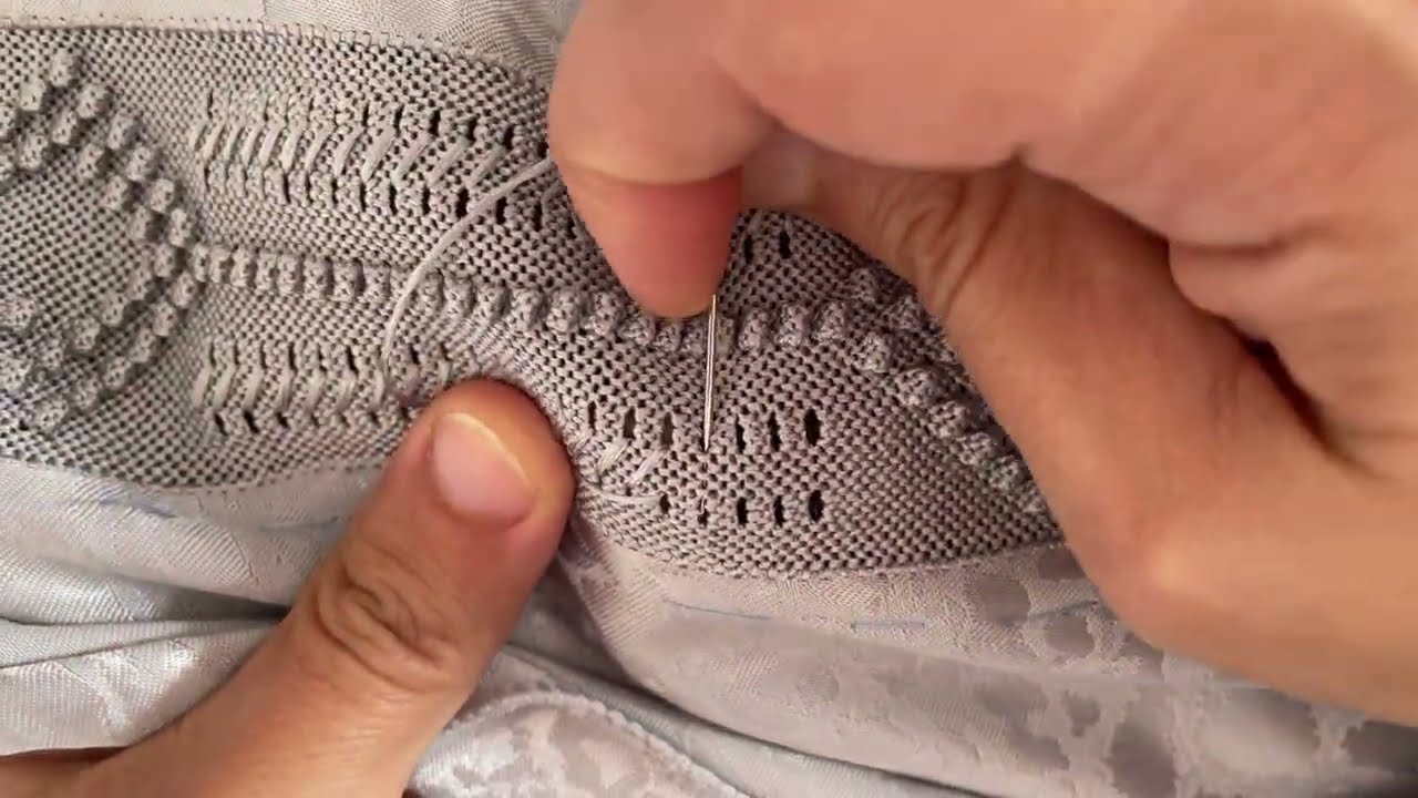 طريقة كيفاش تفتحي فتحة العنق ف جلابة تطبيق سهل مع زواق خفيف ومبسط 🧵🪡👌