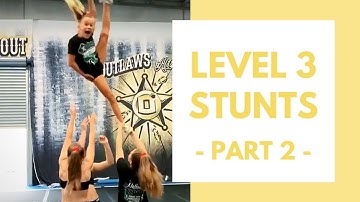 Level 3 cheerleading stunt sequences (part 2)