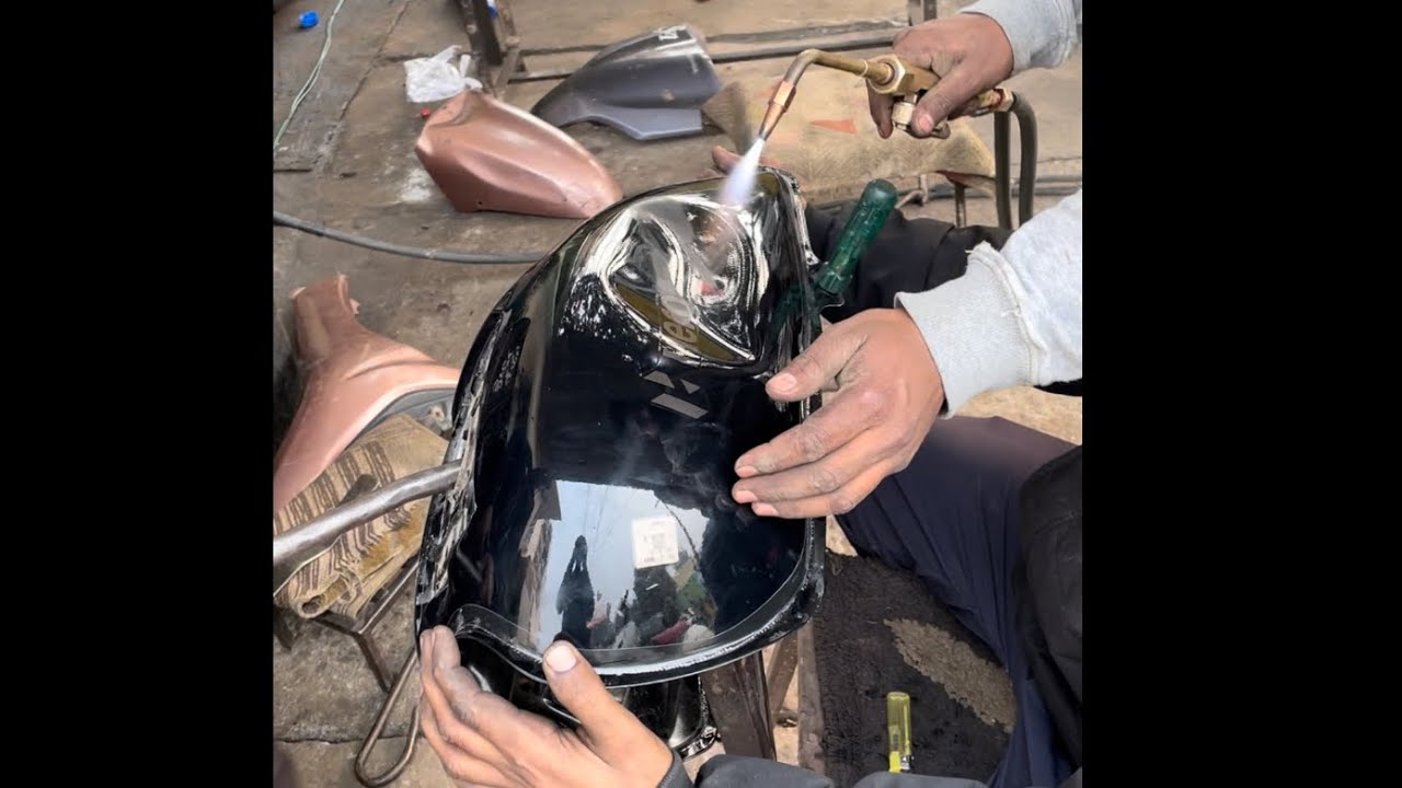 Fuel tank dent repair only 4 minute 😲 YouTube