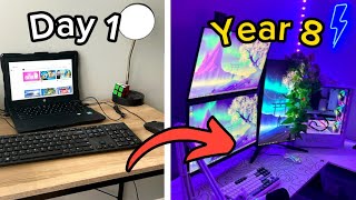 8 Year Gaming Setup Progression…