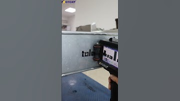 How to Print Customized Text on the Coated Metal by CYCJET Portable Handheld Smart I Inkjet Printer
