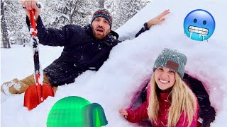 How to Build an Igloo For Your Family! by Aaron DeBoer Vlogs 2,474 views 4 years ago 4 minutes, 30 seconds