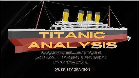Titanic Correlation Analysis using Python - Marketing Research