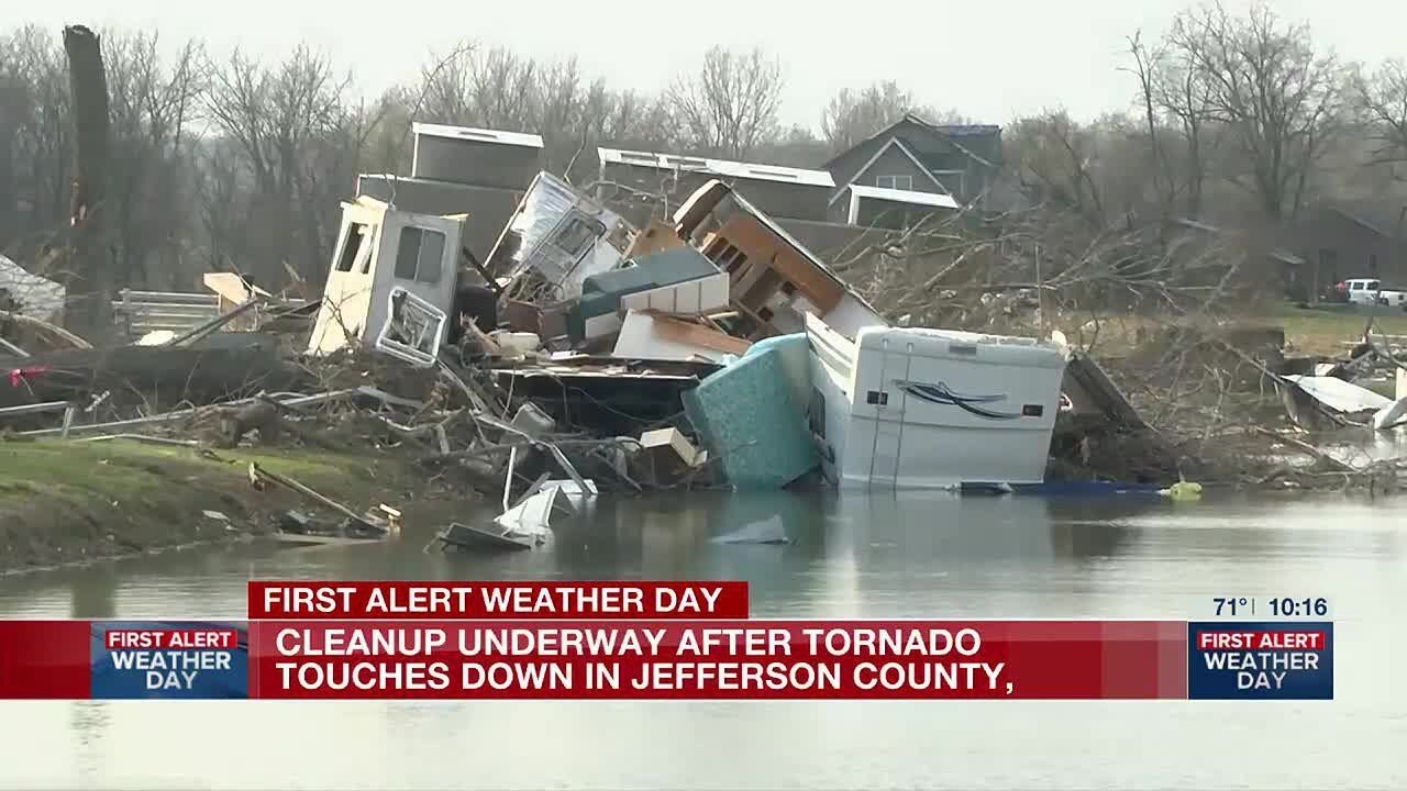 Residents left to clean up damage from tornado in Jefferson County ...