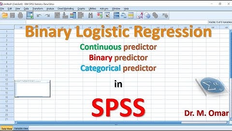 Binary logistic regression with continuous or binary or categorical predictor in SPSS