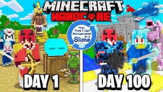 We Survived 100 Days in That Time I Got Reincarnated as a Slime in Minecraft... Here's What Happened