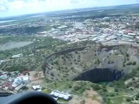 Video over de stad Kimberley in Zuid Afrika