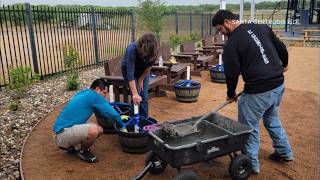 Outdoor classroom taking shape at Santa Gertrudis ISD