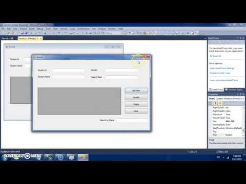 C# SQL Database Tutorial :How to Connect and Use Local Database ( sqlserver ) using C# part #1