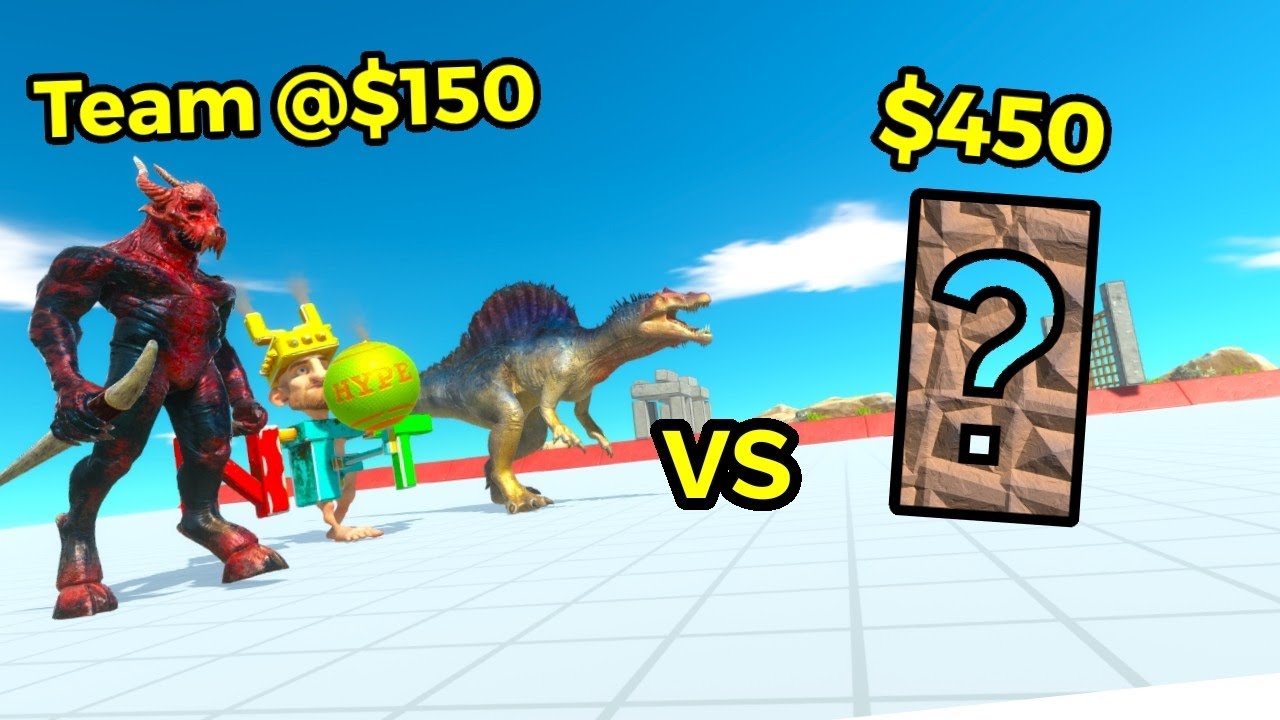 Animal Revolt Battle Simulator Team $150 vs random team same price
