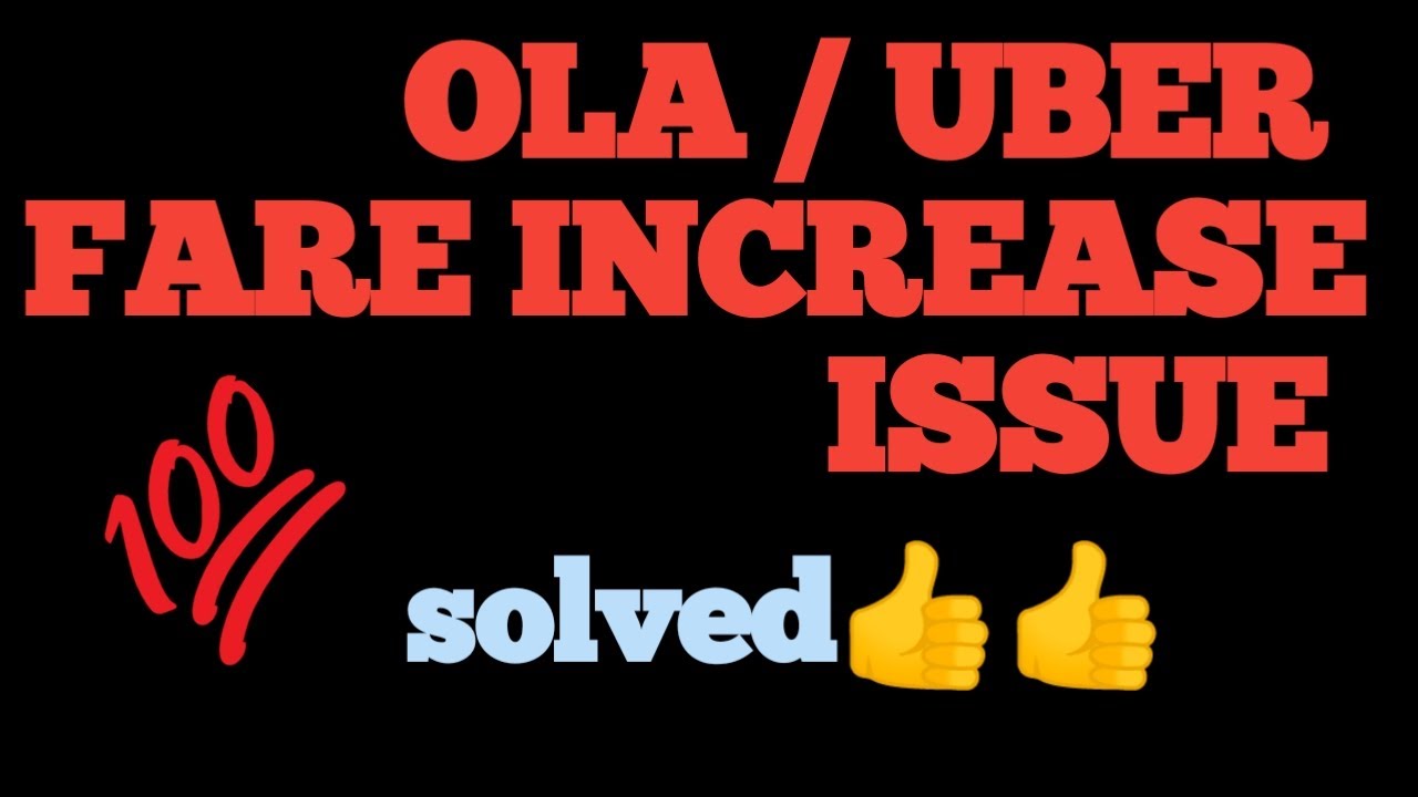 Fare increase problem of ola/uber solved by commercial Rider.